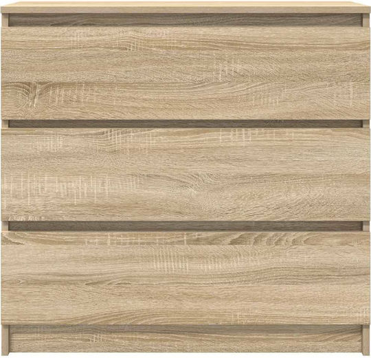Συρταριέρα Κρεβατοκάμαρας Ξύλινη Καφέ 80x35x80εκ.