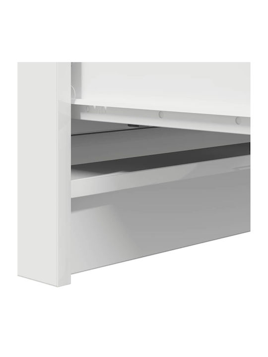 Wooden Chest of Drawers White 80x35x80cm