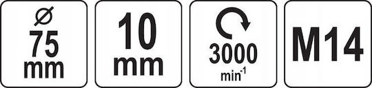 Yato YT-47902 Τσόχα Γυαλίσματος 75x75mm