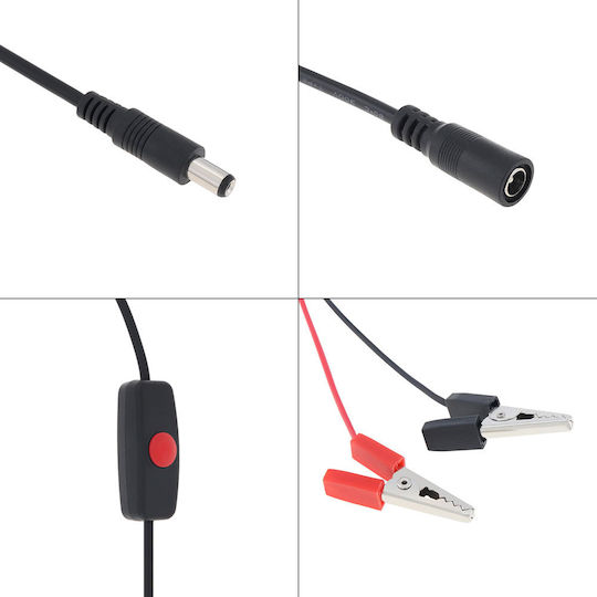Επαγγελματική Υποβρύχια Λάμπα Ψαρέματος 12v 144smd 3000lm Διακόπτη Κροκοδειλάκια Λευκό Φωτισμό