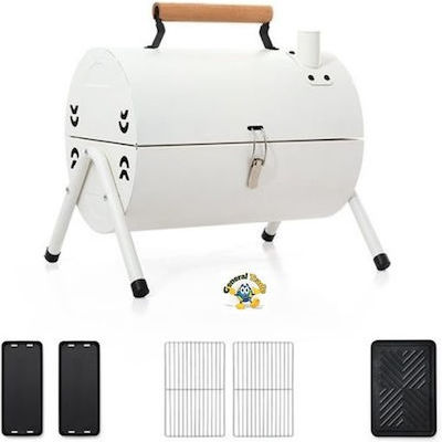 Grătar Portabil Inox Cu Capac 38x25cm Grătare Cu Cărbune