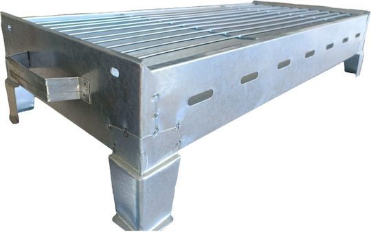 NS-60 Galvanized Portable Charcoal Grill 60cmx30cm