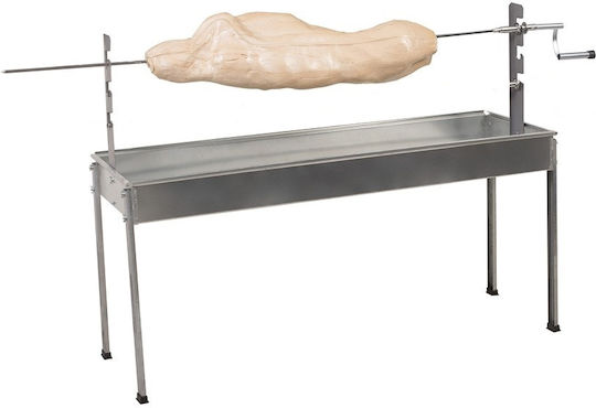Klapakis Galvanized Charcoal Grill for Lamb with Lid 150cmx48cm
