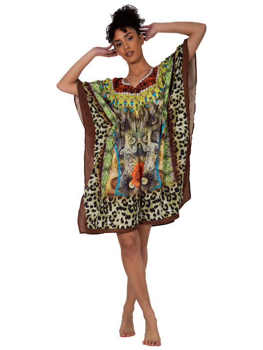 Indischer Kaftan Ar213-c Solo Me 90cm X 90cm Einheitsgröße Damen
