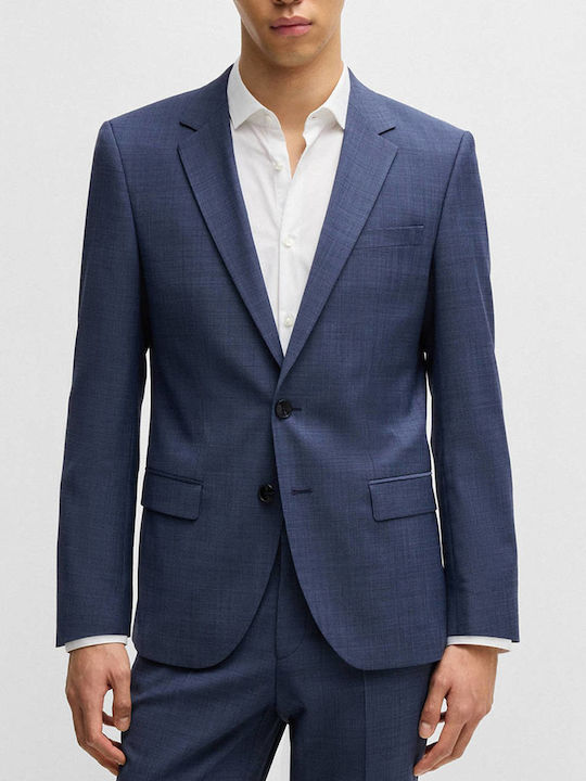 Henry/getlin232x Ανδρικό Κοστούμι με Στενή Εφαρμογή Blue