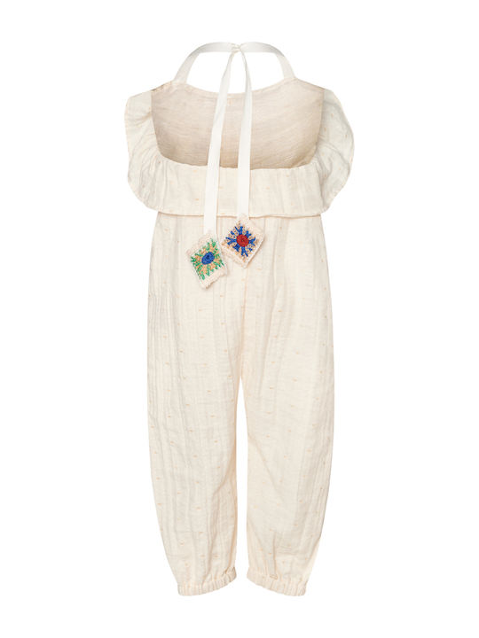 Two In A Castle Kids' Jumpsuit Off-white