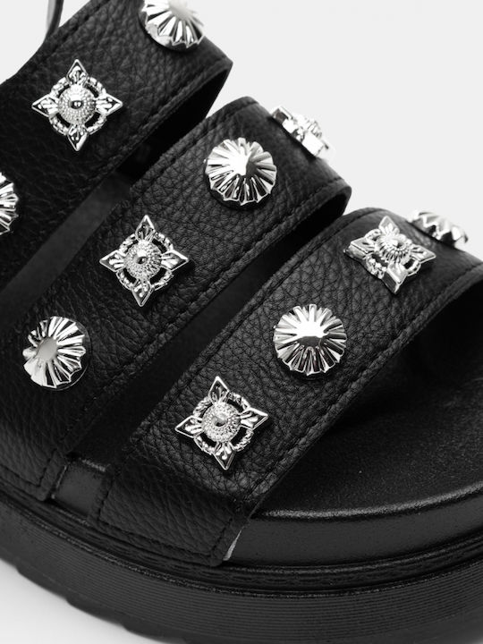 Γυναικεία Σανδάλια Flatforms Μαύρα