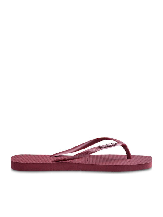 Square Logo Metallic Șlapi în Culoare Violet