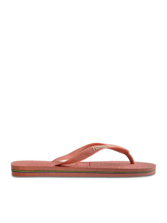 Brasil Logo Women's Flip Flops Orange