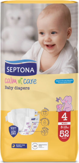 Septona Tape Diapers Calm n' Care No. 4 for 8-13 kgkg 52pcs