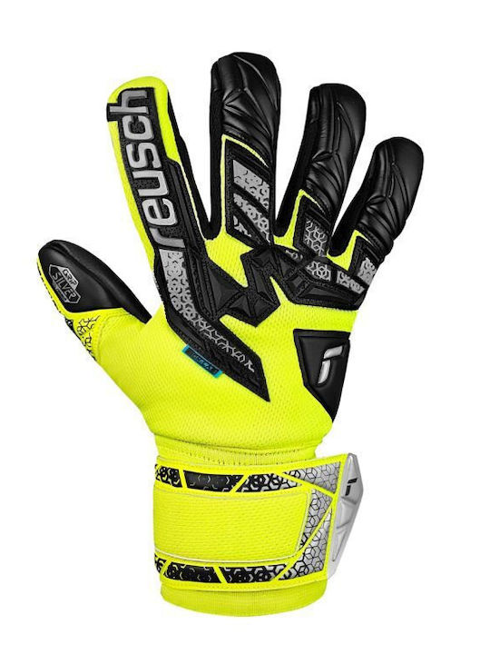 Reusch Attrakt Freegel Kids Goalkeeper Gloves Yellow