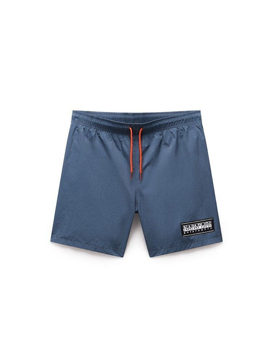V-box Men's Blue Swim Shorts with Prints