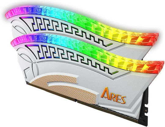 Dato Ares Armor 64GB DDR4 RAM with 2 Modules (2x32GB) and 3200 Speed for Desktop (AMRGB32GX264G32W)