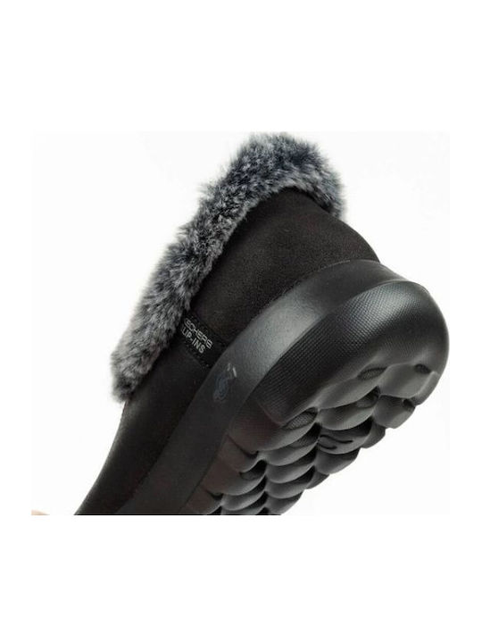 Closed Leather Women's Slippers Black
