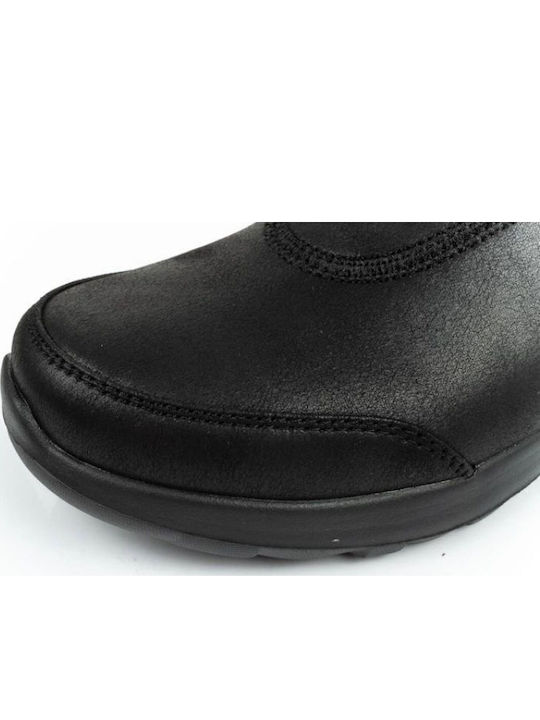 Closed Leather Women's Slippers Black