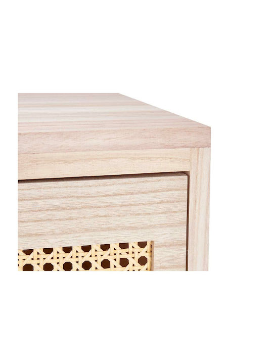 Wooden Chest of Drawers with 3 Drawers Natural 40x29x58cm