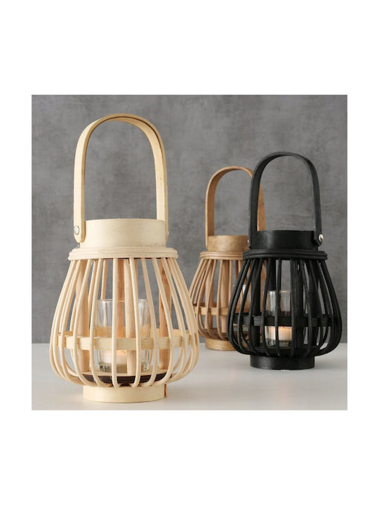 Boltze Laterne Bamboo Schwarz 1Stück
