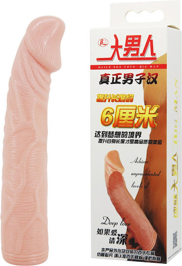 Baile Realistische Penis-Verlängerung Fleisch 19cm