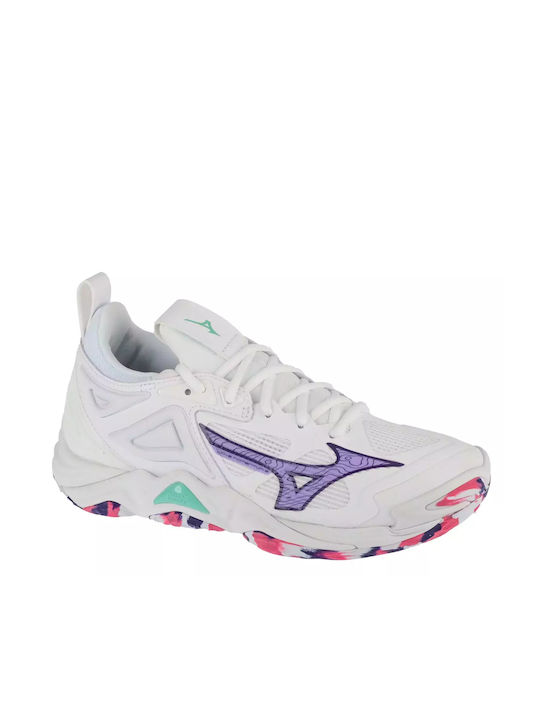 Mizuno Wave Momentum 3 Sport Shoes Volleyball White / Violet