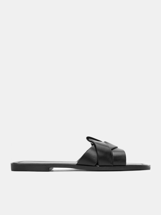 Women's Flat Sandals in Black Color