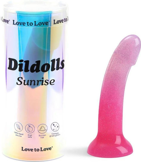 Love to Love Ρεαλιστικό Dildo με Βεντούζα Ροζ
