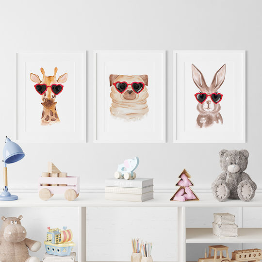 Παιδικό Κάδρο Pug Dog 21x30εκ.
