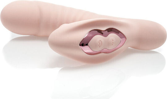 Zenn Strong Suction & G-Spot Vibrator Clitoral Vibrator 17cm Bej