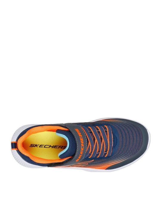 Microspec Kids Sneakers with Scratch Navy Blue