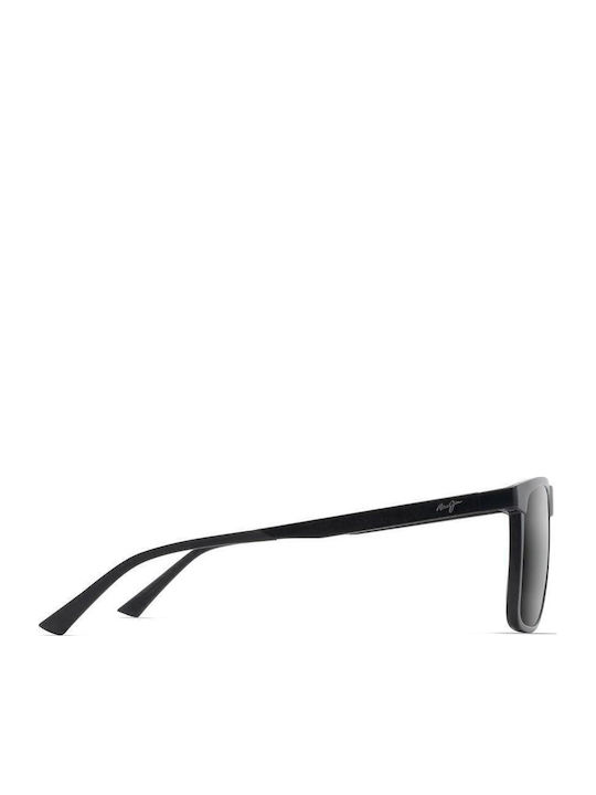 Maui Jim Ανδρικά Γυαλιά Ηλίου με Μαύρο Κοκκάλινο Σκελετό και Γκρι Polarized Φακό 619-02
