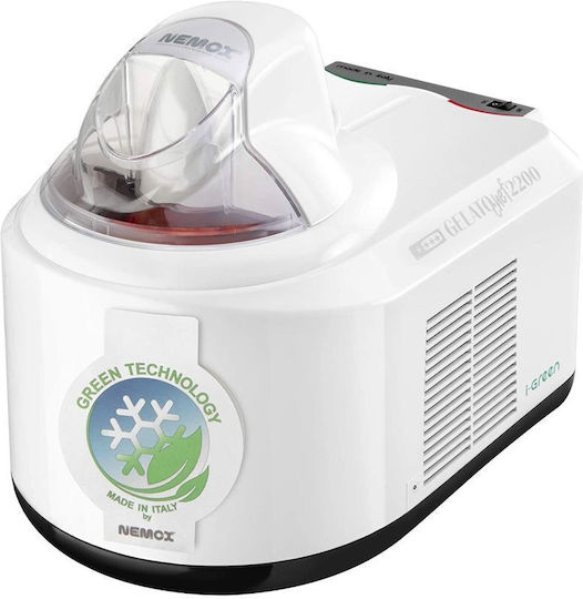 Ice Cream Maker Compressor Nemox Gelato Chef2200 I-Green 1.5 Liter White