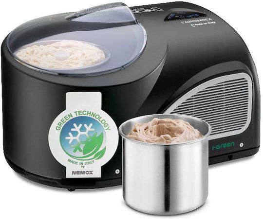 Mașină de înghețată cu compresor Nemox Gelato Nxt1 I-green 1.7 litri negru