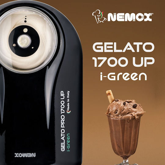 Ice Cream Maker Compressor Nemox Gelato Pro 1700 Up I-green 1.7 Liters Black