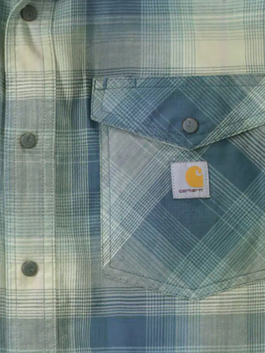 Carhartt Montana Rugged Flex Baumwolle Hemd Storm Blue