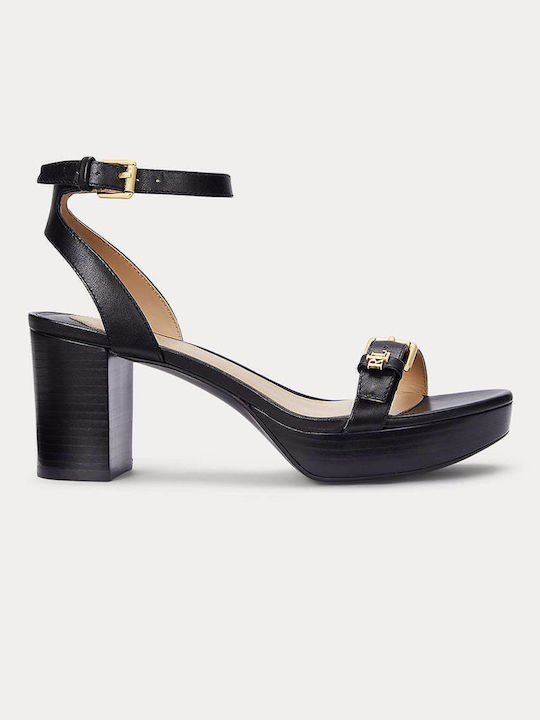 Leder Sandalen Schwarz