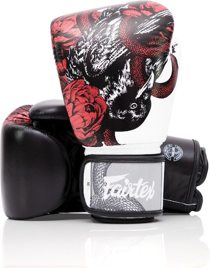 Fairtex Limited Edition Leather Boxing Competition Gloves Black