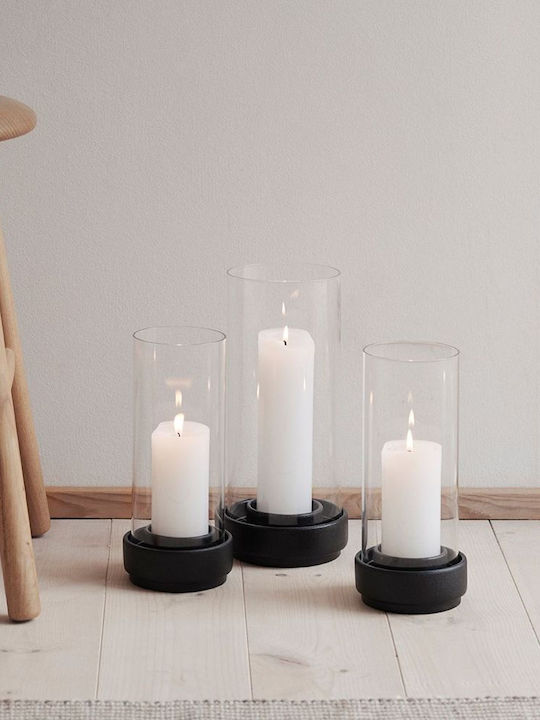 Stelton Suport pentru lumânare Ceramică în culoarea Negru 6x6x24.5buc 1buc