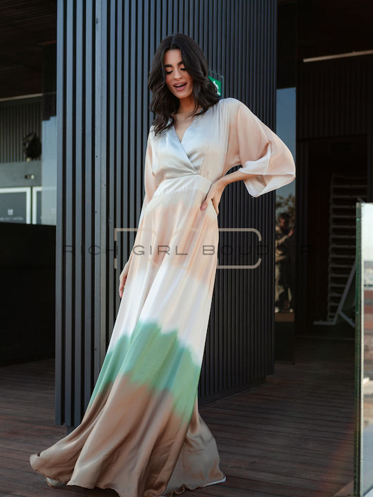 Maxi Dress for Wedding - Christening with Ombre Effect
