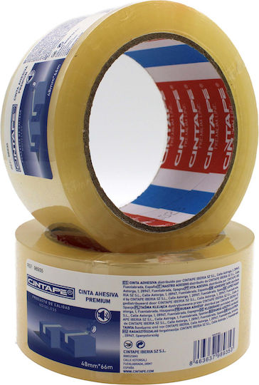 Cintape Ταινία Συσκευασίας Χαμηλού Θορύβου 48mm x 66m Διάφανη