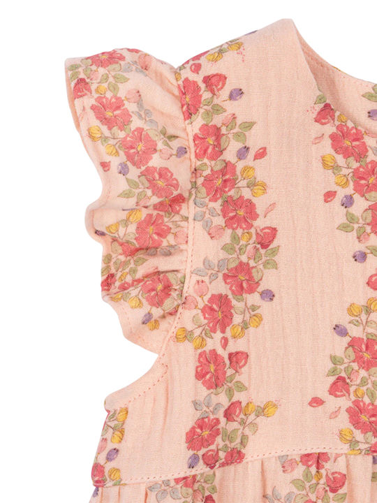 Konges Slojd Babystrampler Ärmellos Floria Pink