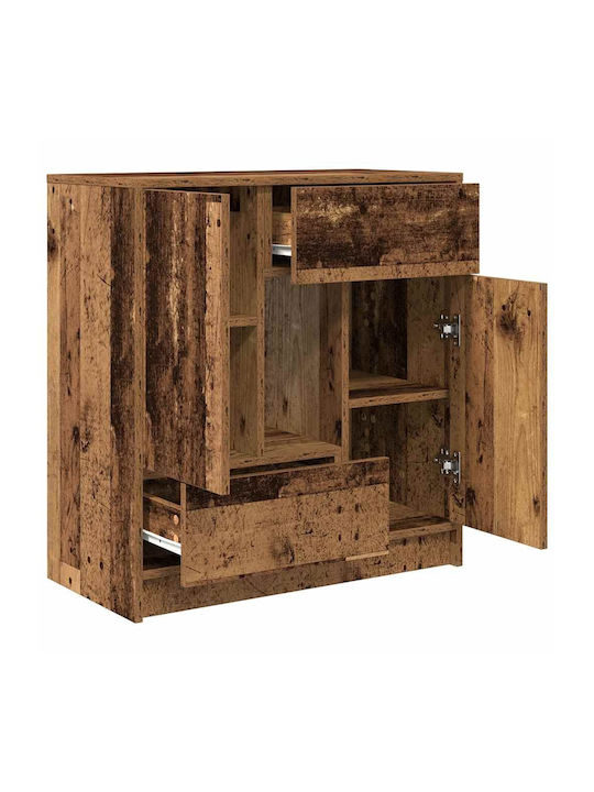 Sideboard Wooden with Drawers Coffee 70.5x34x74.5cm