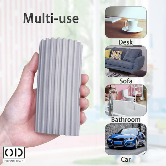 Magic Sponge Universal Cleaning High Liquid Absorption Capacity Anti-static Anti-allergic Size 10.5 Cm X 5.5 Cm X 4.5 Cm Gray Original Deals