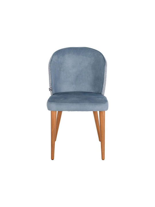 Sorella Dining Room Fabric Chair Denim 50x59x90cm 2pcs