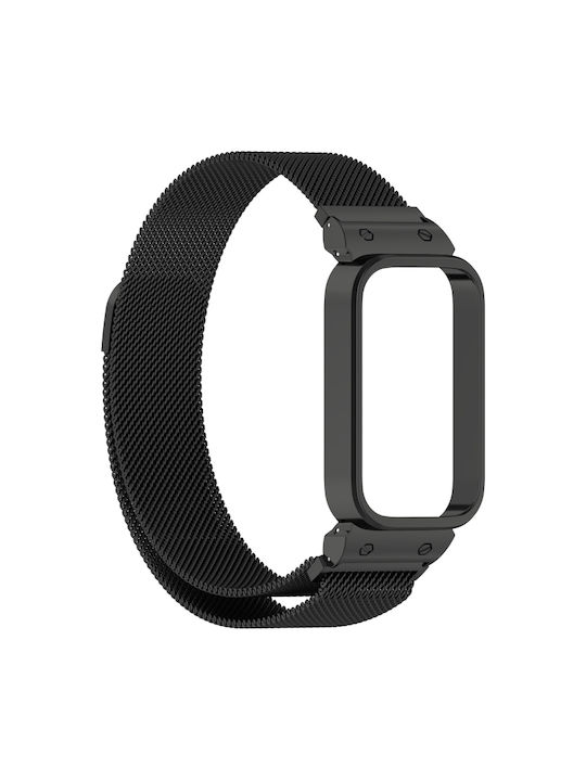 Strap Stainless Steel Black (Xiaomi Smart Band 9, Redmi Band 3)