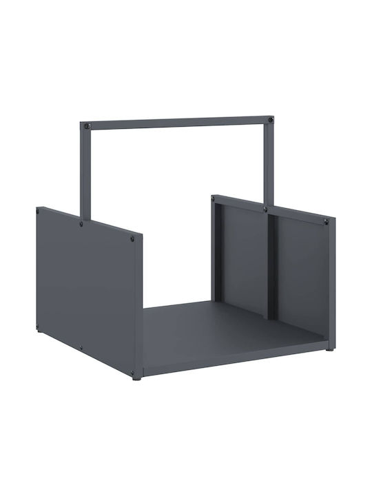 vidaXL Ξύλινο Ράφι Αποθήκευσης Ξύλων 40x40x40cm Γκρι