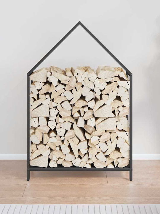 vidaXL Inox Regal Holzlagerung 60x25x90cm
