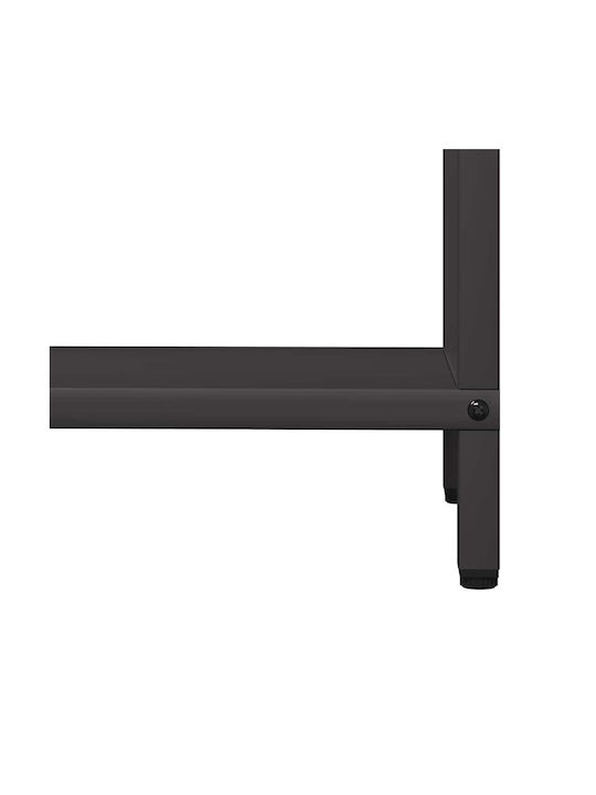 vidaXL Inox Regal Holzlagerung 60x25x90cm
