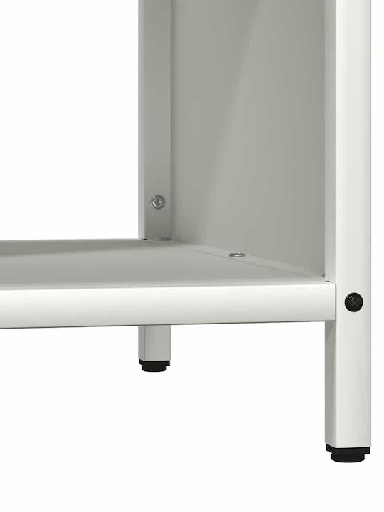 vidaXL Wooden Shelf Wood Storage 100.5x35.5x40cm White