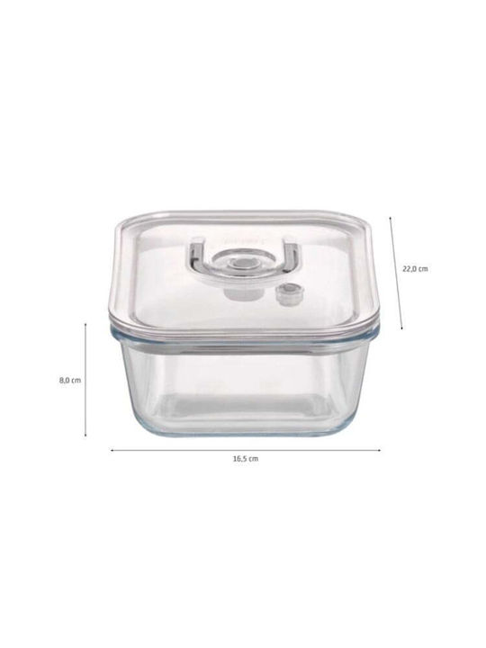 Caso Cutie pentru Mâncare Sticlă Transparent 1000ml 1buc