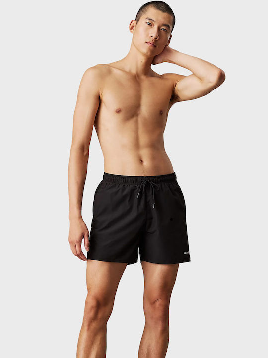 Calvin Klein Medium Drawstring Men's Swimwear Shorts Black & White