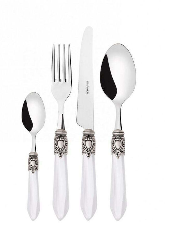 Casa Bugatti Oxford Old-silver Сет ножове и вилице Неръждаеми Бели 24бр